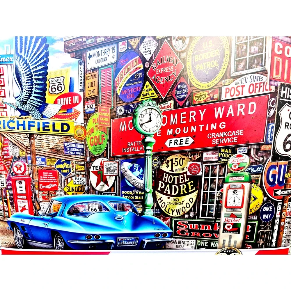 Springbok 2000 Piece Puzzle - Historic Old “Route 66” Complete